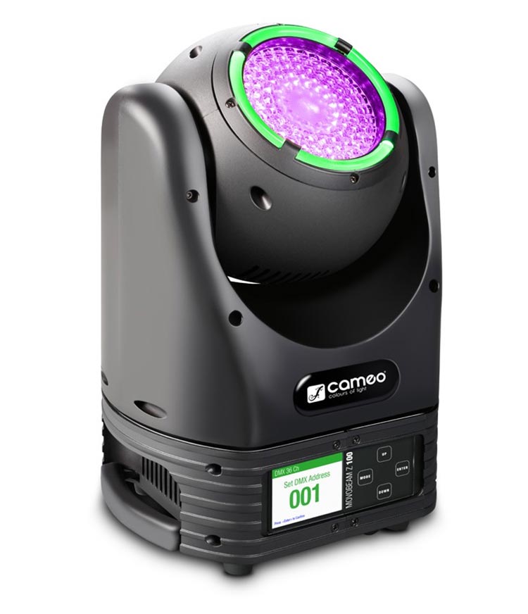 El "robotizado" MOVO Beam Z100 de Cameo Light usa la tecnología LED de una forma eficiente